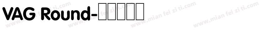 VAG Round字体转换